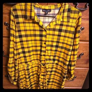 Black and yellow dress